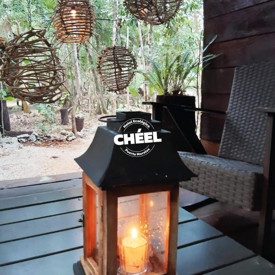Cheel Lodge & Camping Puerto Morelos Exteriör bild