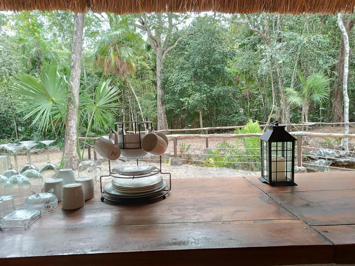 Cheel Lodge & Camping Puerto Morelos Exteriör bild