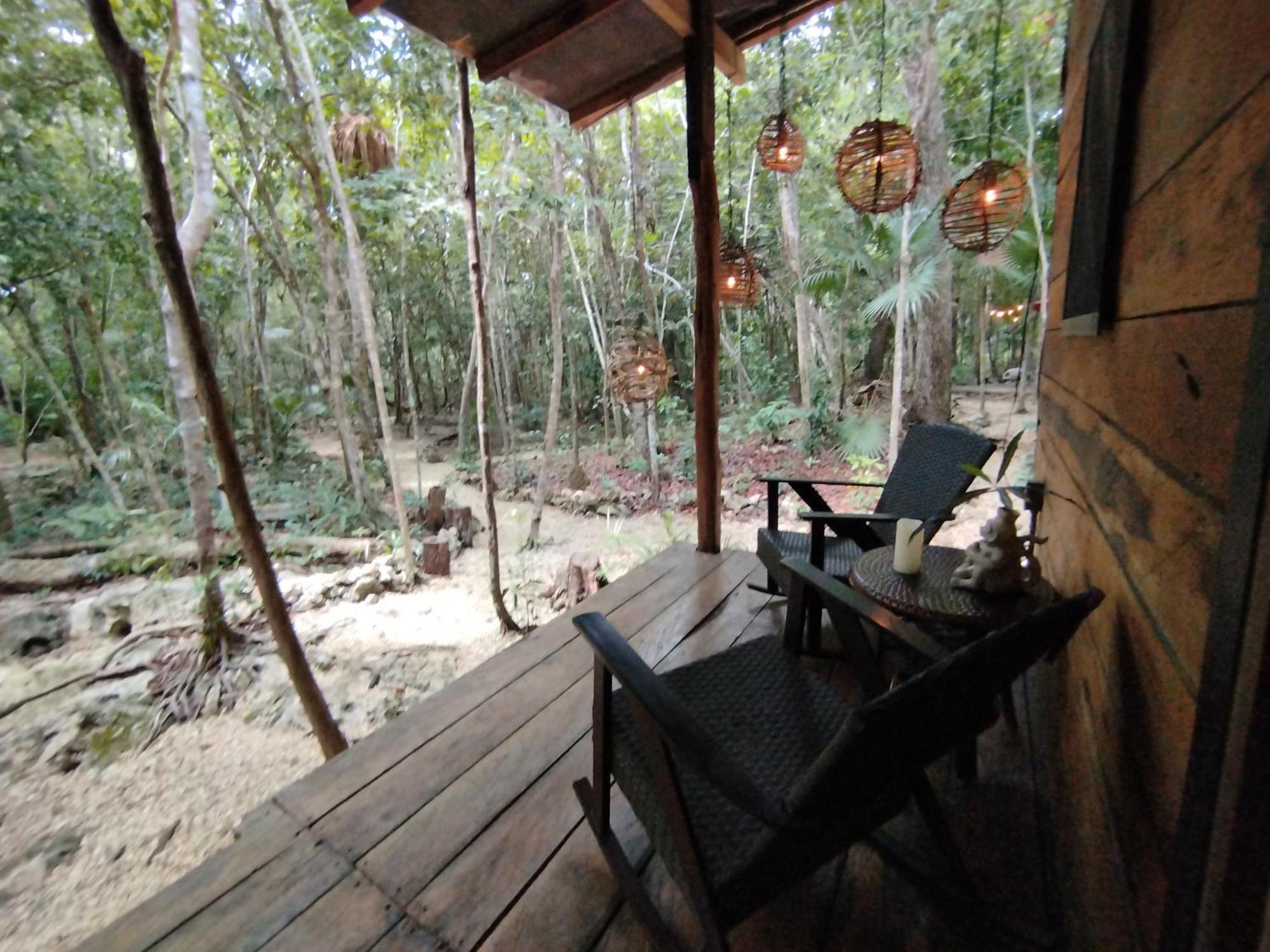 Cheel Lodge & Camping Puerto Morelos Exteriör bild