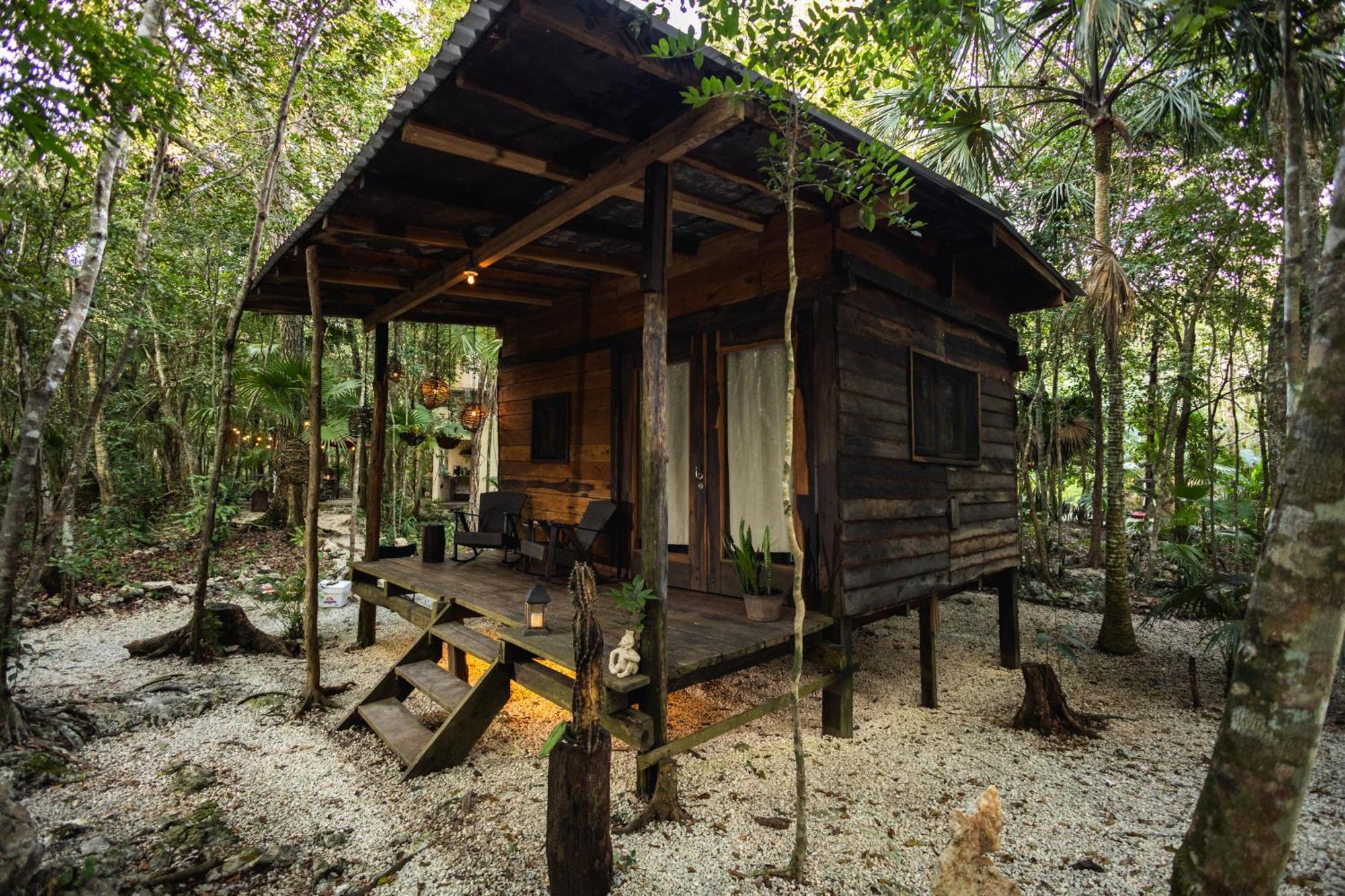 Cheel Lodge & Camping Puerto Morelos Exteriör bild