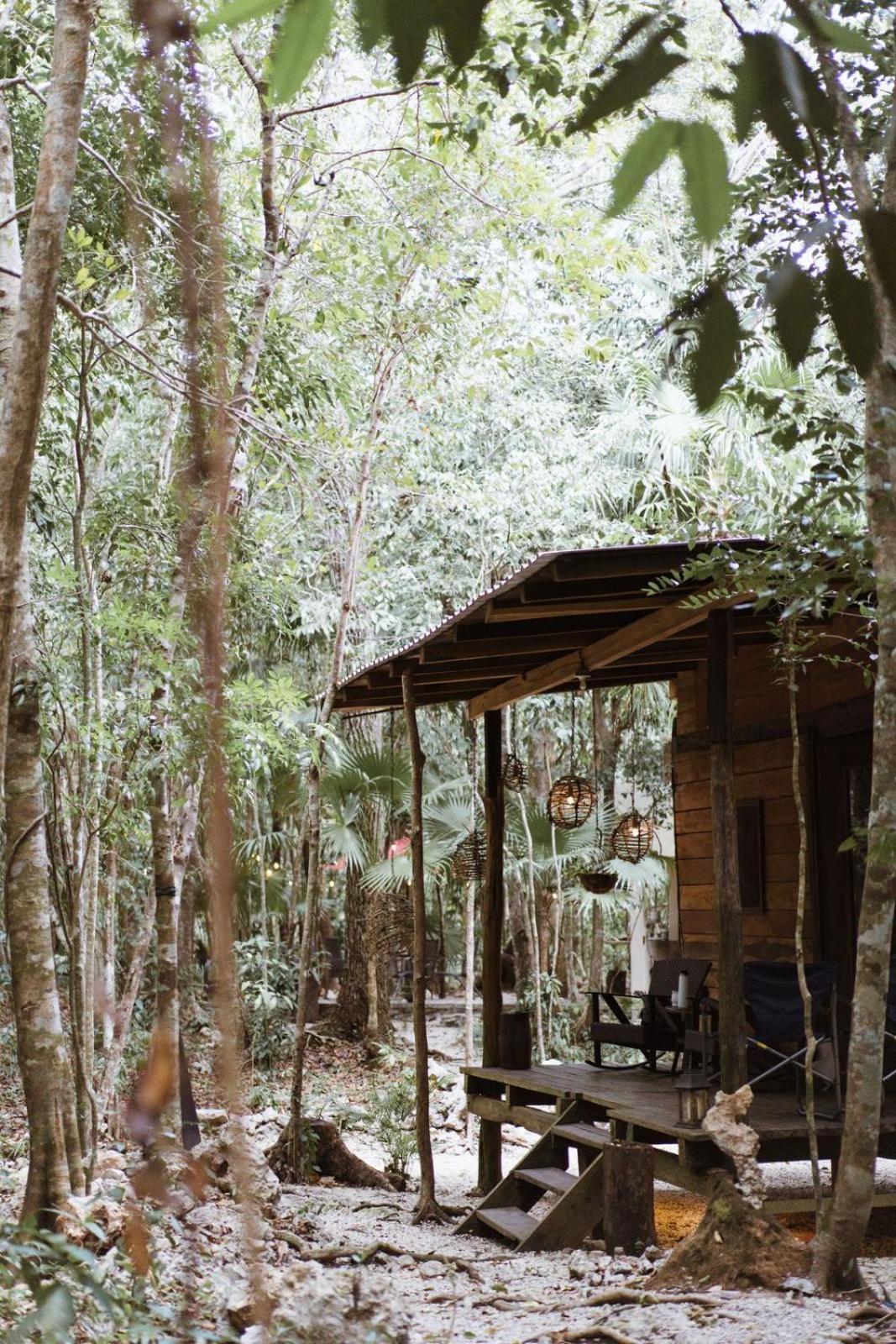 Cheel Lodge & Camping Puerto Morelos Exteriör bild